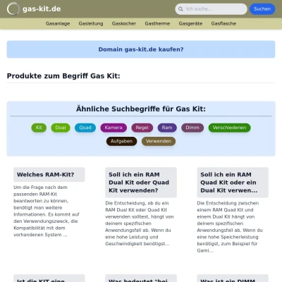 Screenshot gas-kit.de