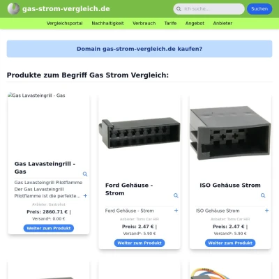 Screenshot gas-strom-vergleich.de