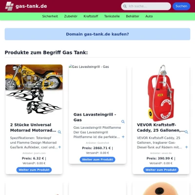 Screenshot gas-tank.de