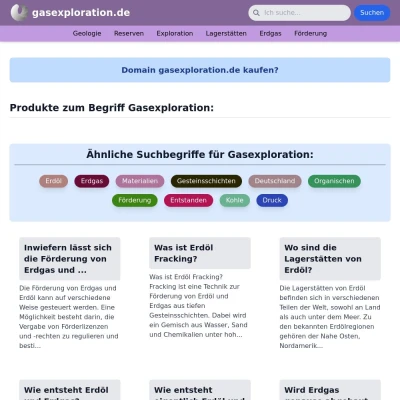 Screenshot gasexploration.de