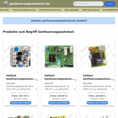 Screenshot gasfeuerungsautomat.de