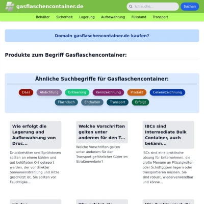 Screenshot gasflaschencontainer.de