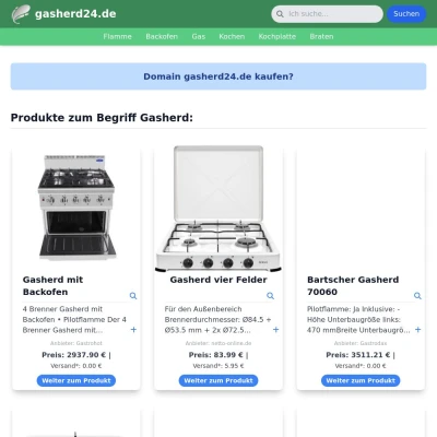 Screenshot gasherd24.de