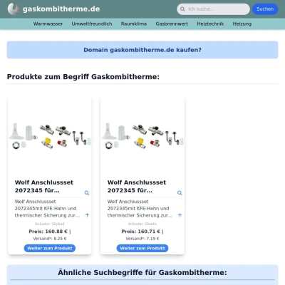 Screenshot gaskombitherme.de