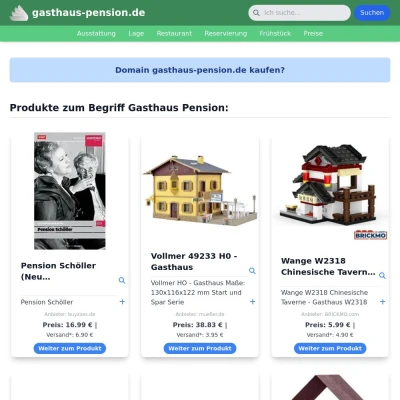 Screenshot gasthaus-pension.de