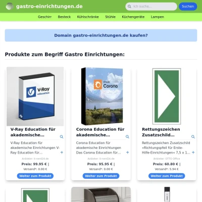 Screenshot gastro-einrichtungen.de