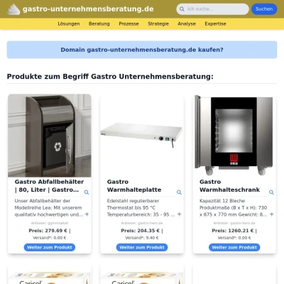 Screenshot gastro-unternehmensberatung.de