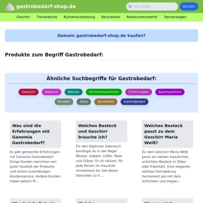 Screenshot gastrobedarf-shop.de