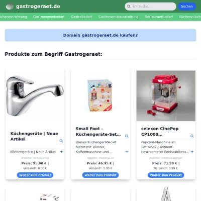 Screenshot gastrogeraet.de