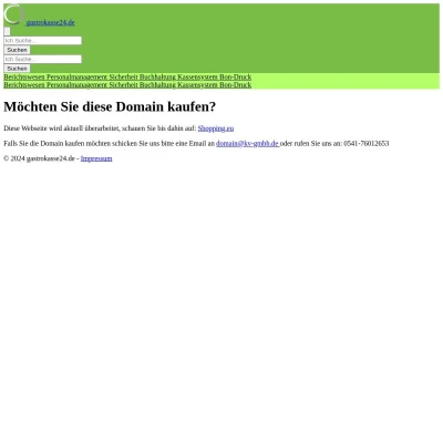 Screenshot gastrokasse24.de