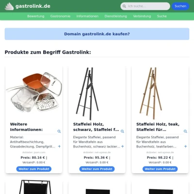 Screenshot gastrolink.de