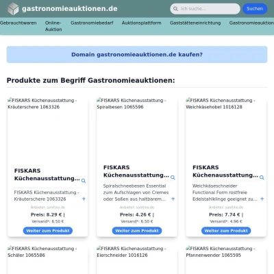 Screenshot gastronomieauktionen.de