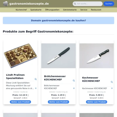 Screenshot gastronomiekonzepte.de