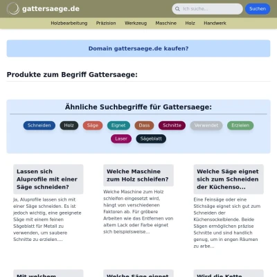 Screenshot gattersaege.de