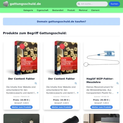 Screenshot gattungsschuld.de