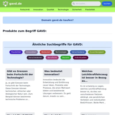 Screenshot gavd.de