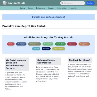 Screenshot gay-portal.de