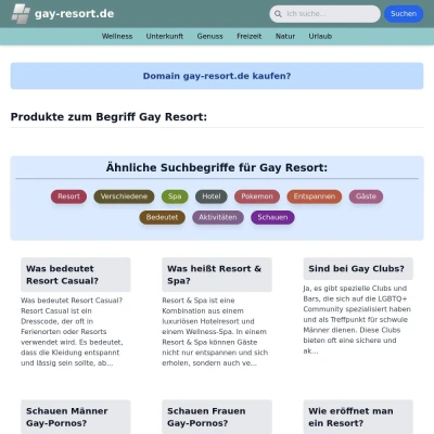 Screenshot gay-resort.de