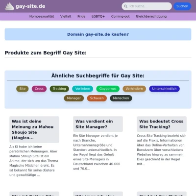 Screenshot gay-site.de