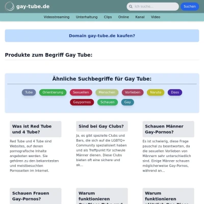 Screenshot gay-tube.de