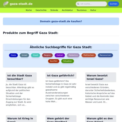 Screenshot gaza-stadt.de