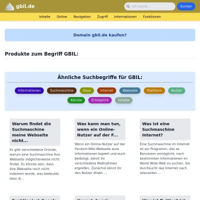 Screenshot gbil.de