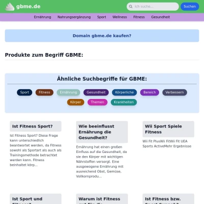 Screenshot gbme.de