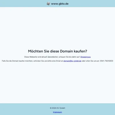 Screenshot gbto.de