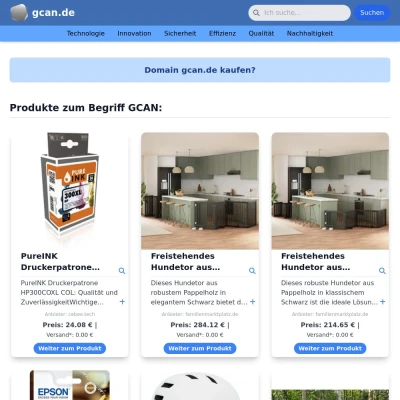 Screenshot gcan.de