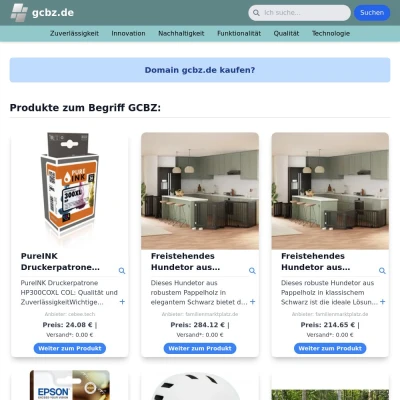 Screenshot gcbz.de