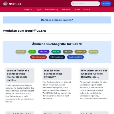 Screenshot gcen.de