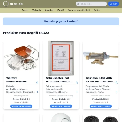 Screenshot gcgs.de
