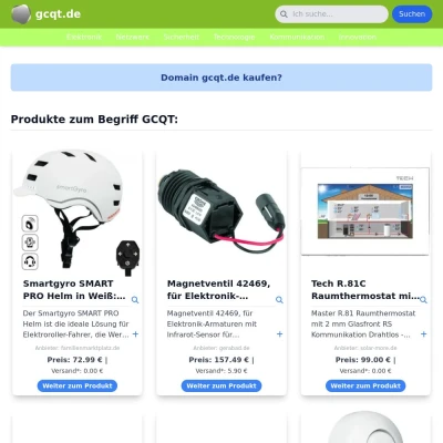 Screenshot gcqt.de