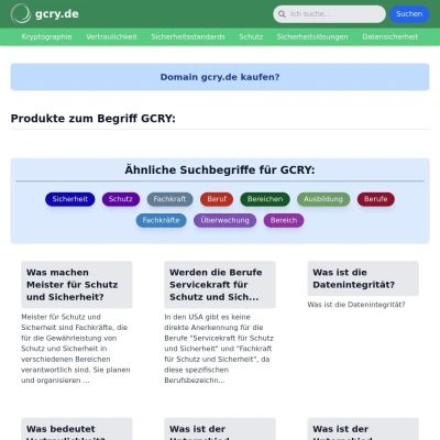 Screenshot gcry.de