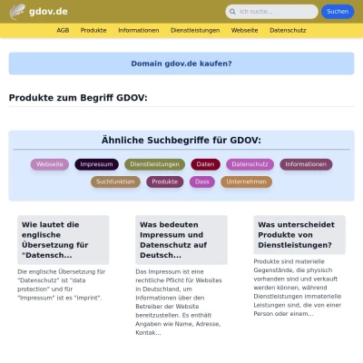 Screenshot gdov.de