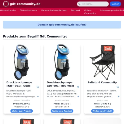 Screenshot gdt-community.de