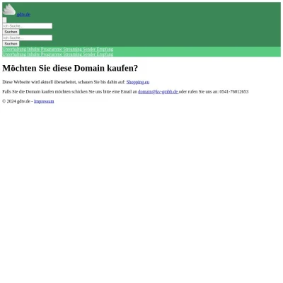 Screenshot gdtv.de