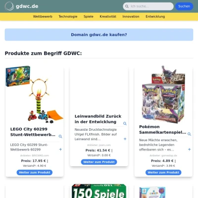 Screenshot gdwc.de