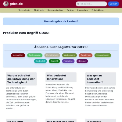 Screenshot gdxs.de