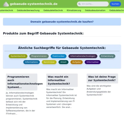 Screenshot gebaeude-systemtechnik.de