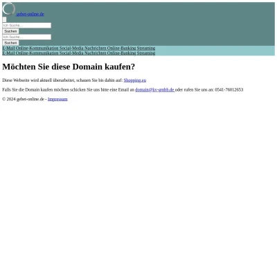 Screenshot gebet-online.de