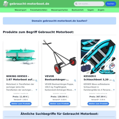 Screenshot gebraucht-motorboot.de