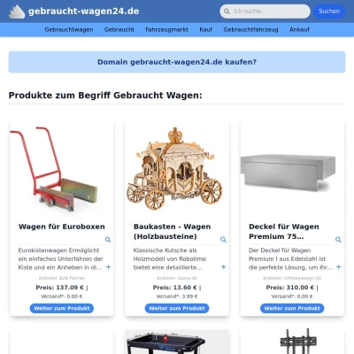 Screenshot gebraucht-wagen24.de