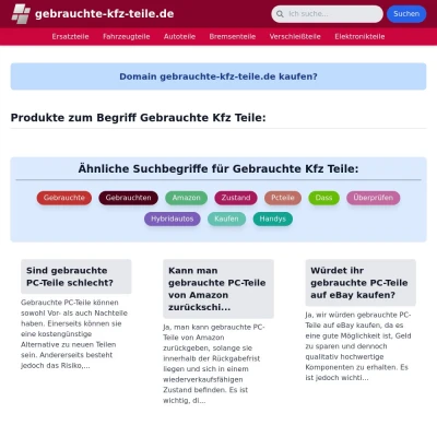 Screenshot gebrauchte-kfz-teile.de