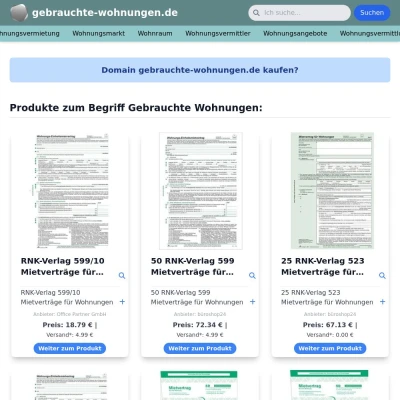 Screenshot gebrauchte-wohnungen.de