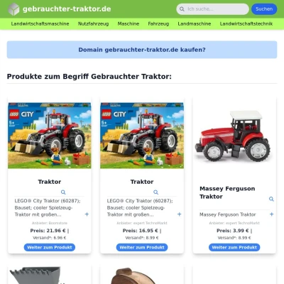 Screenshot gebrauchter-traktor.de