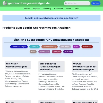 Screenshot gebrauchtwagen-anzeigen.de