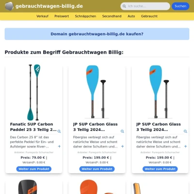 Screenshot gebrauchtwagen-billig.de