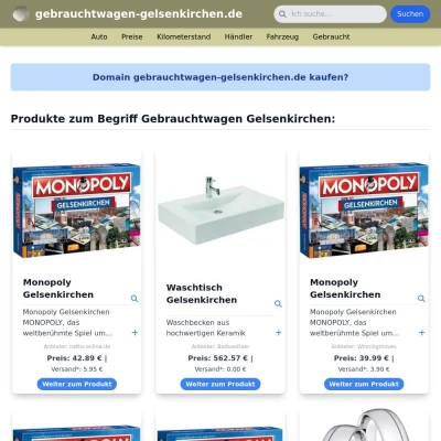 Screenshot gebrauchtwagen-gelsenkirchen.de