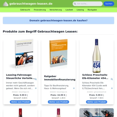 Screenshot gebrauchtwagen-leasen.de